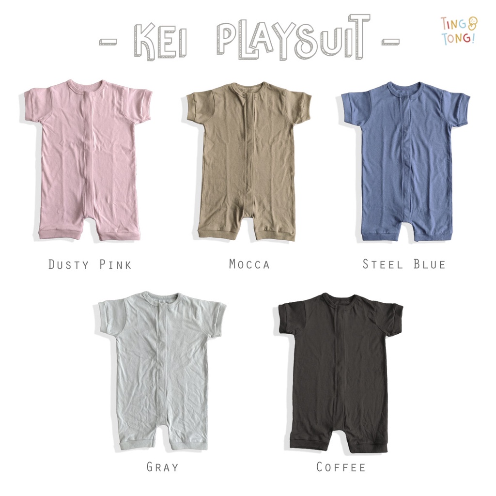 TINGTONG - Kei Playsuit - Romper Jumper Anak Bayi Laki Perempuan - Romper Pendek Terusan