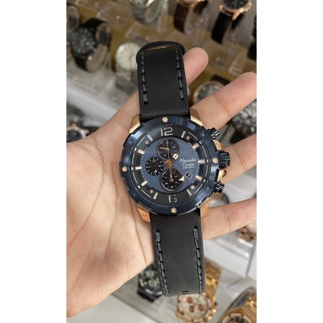 JAM ALEXANDRE CHRISTIE ORIGINAL AC 6410 KULIT READY TERMURAH JAM PRIA
