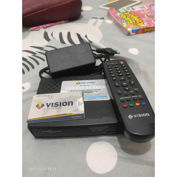 decoder + kartu tayang jawara vision bekas