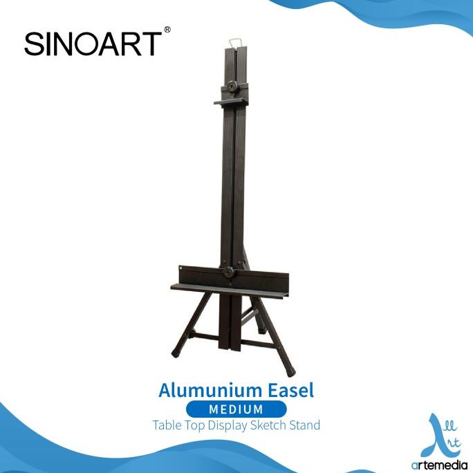 

Easel Lukis Sinoart Medium Aluminium Table Top Display Sketch Stand Termurah