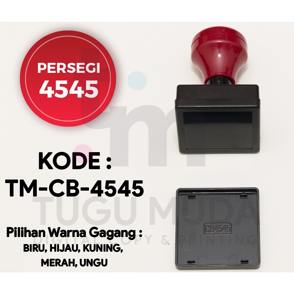 

GROSIR Gagang Stempel Flash KOTAK/PERSEGI 4545 (45x45mm) -TM-CB-4545