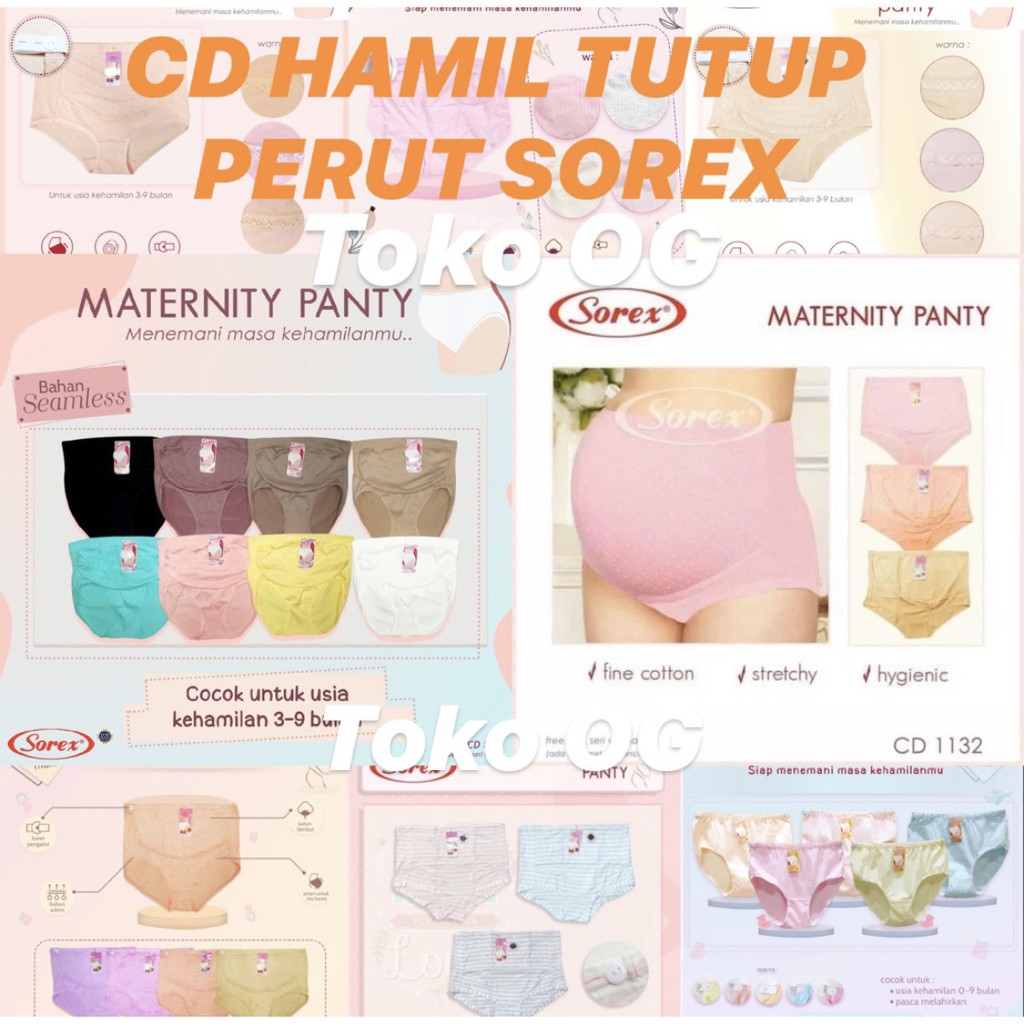 CELANA DALAM IBU HAMIL TUTUP PERUT SOREX 1131; 1132; 1135; 1136; 1138; 1142; 1128; 1130 CD HAMIL