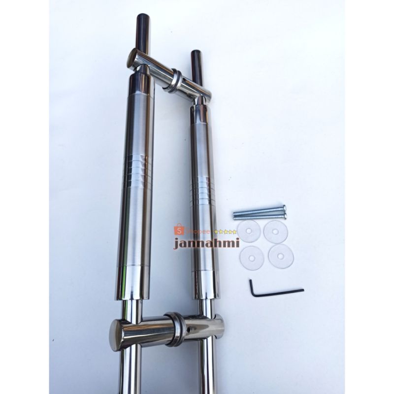 handle pintu stenlis tusuk baut tembus 45cm