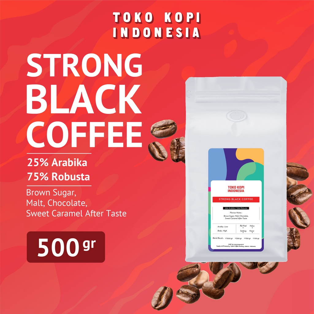 

Biji Bubuk Kopi Espresso Blend Strong Black Coffee Beans Kopdar 500gr