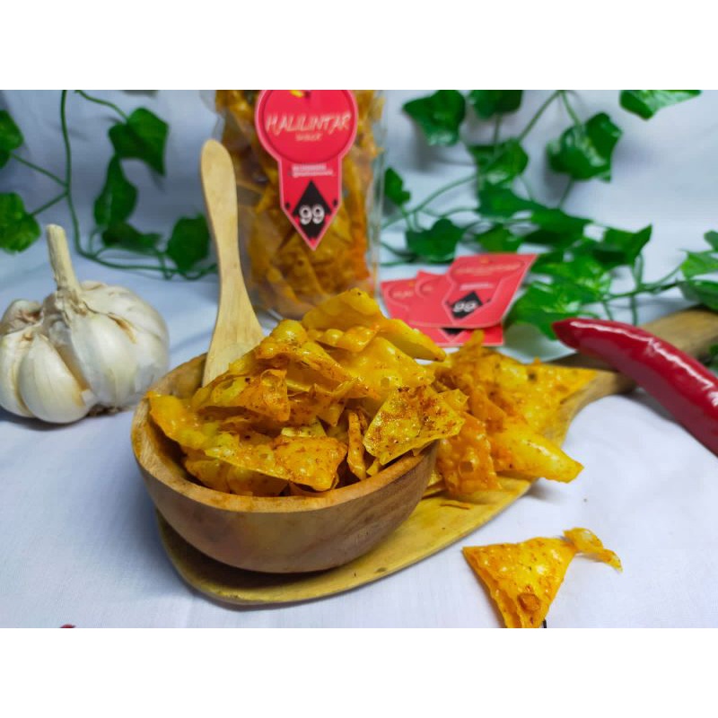 

Pangsit pedass/pedas daun jeruk dan bawang (100g)