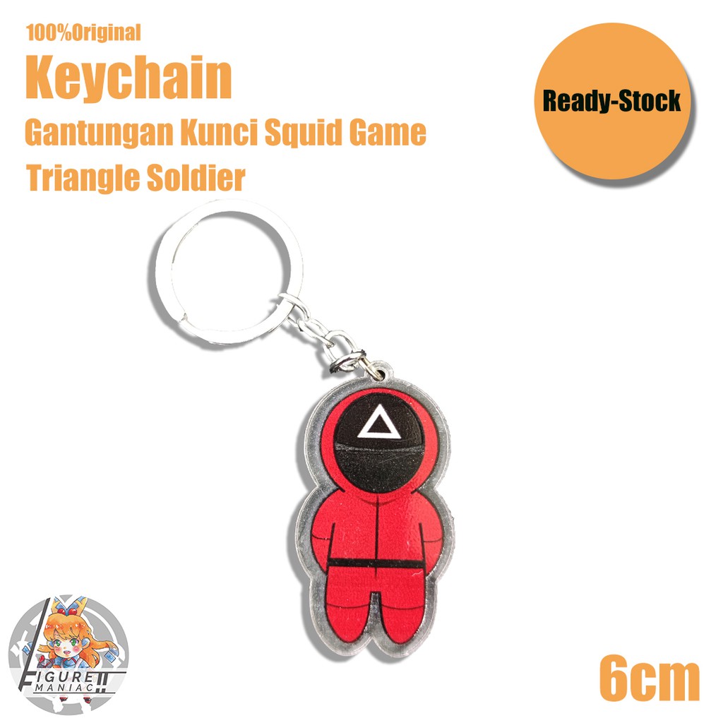 Gantungan Kunci Figure Squid Game Film Korea Murah Ready Stock Seri 3 Robot Girl Front Man Soldier