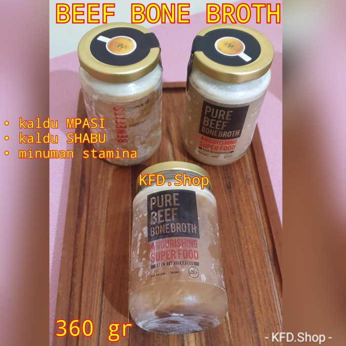 

PRODUK TERBAIK - PURE BEEF BONE BROTH 360GR / KALDU MPASI / SHABU / STAMINA BOOSTER