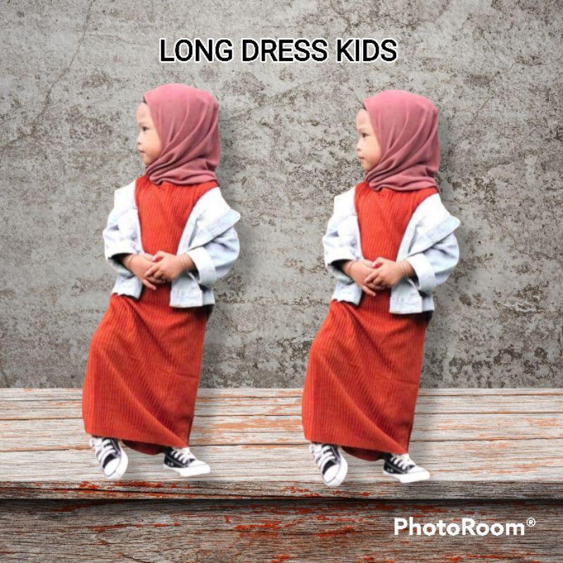 LONG DRESS KIDS/GAMIS ANAK RAJUT
