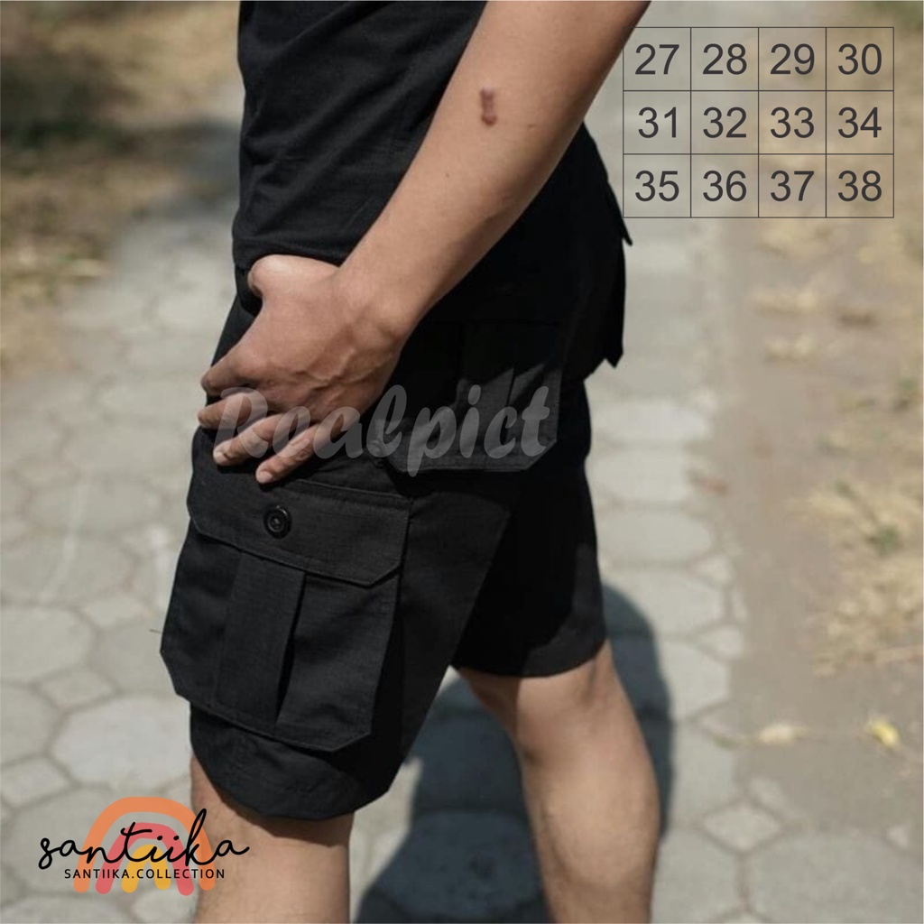 CELANA CARGO PENDEK POLOS PDL GUNUNG/CELANA KARGO/CELANA CARGO PENDEK PRIA/CELANA KARGO POLOS/SIZE 27-38 HITAM,GREY,MOCA,CREAM