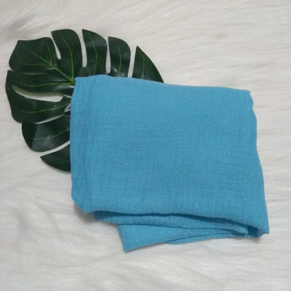 Termurah Pashmina Crinkle Azara / Pashmina Crinkle / Crinkle Azara-Sky blue