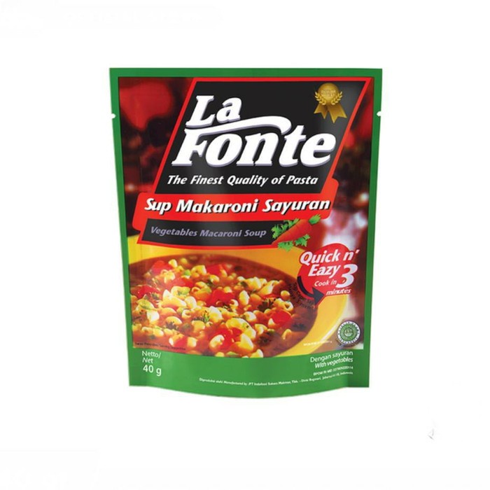 

Ss5g74gfd La Fonte Soup Macaroni 40 Gram - Sup Makaroni Instan - Sayur Ff04151