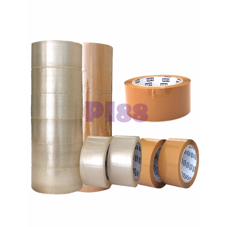 

Lakban Coklat Bening 2 inch Medium 48mm X 100 yard 1 slop isi 6 pcs Bukan Daimaru