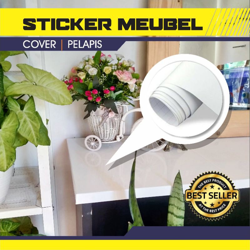 

STICKER LEMARI MEJA FURNITURE MEUBEL STICKER WHITE BOARD GLOSSY STIKER BLACK