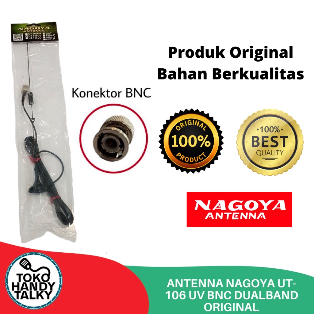 ANTENNA RADIO RIG HT NAGOYA UT-106 UV BNC DUALBAND ORIGINAL NEW