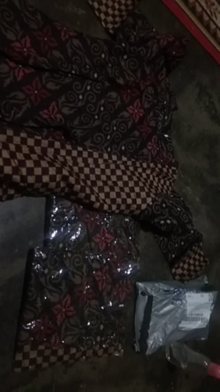 Tunik Batik Wanita Motif Songket Kombinasi Kotak L Liris Respati Garis Seragam Batik