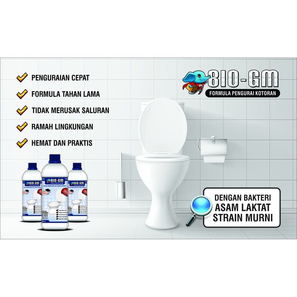 OBAT WC MAMPET/ BIO GM AHLINYA WC MAMPET/ WC PENUH / 500ml