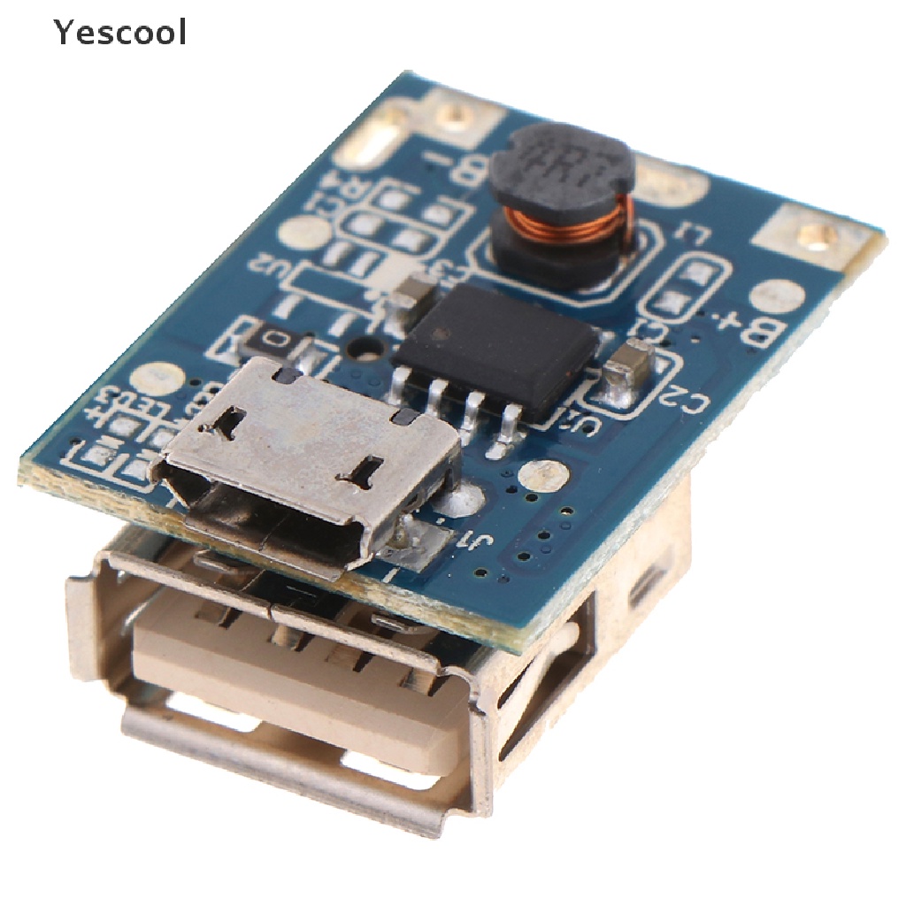 Yescool 1pc Papan Modul Charger Power Bank Micro USB 5V Lithium Li-ion 18650 DIY