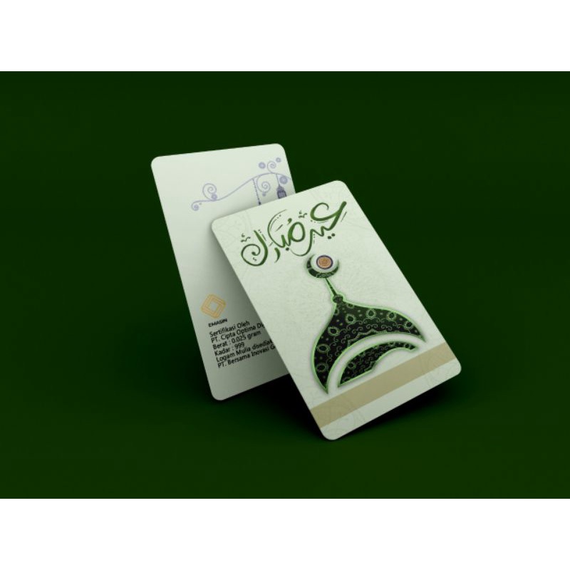 Logam Mulia Emas 24k 0.025 - 0.1gr Emasin Gold Edisi Idul Fitri