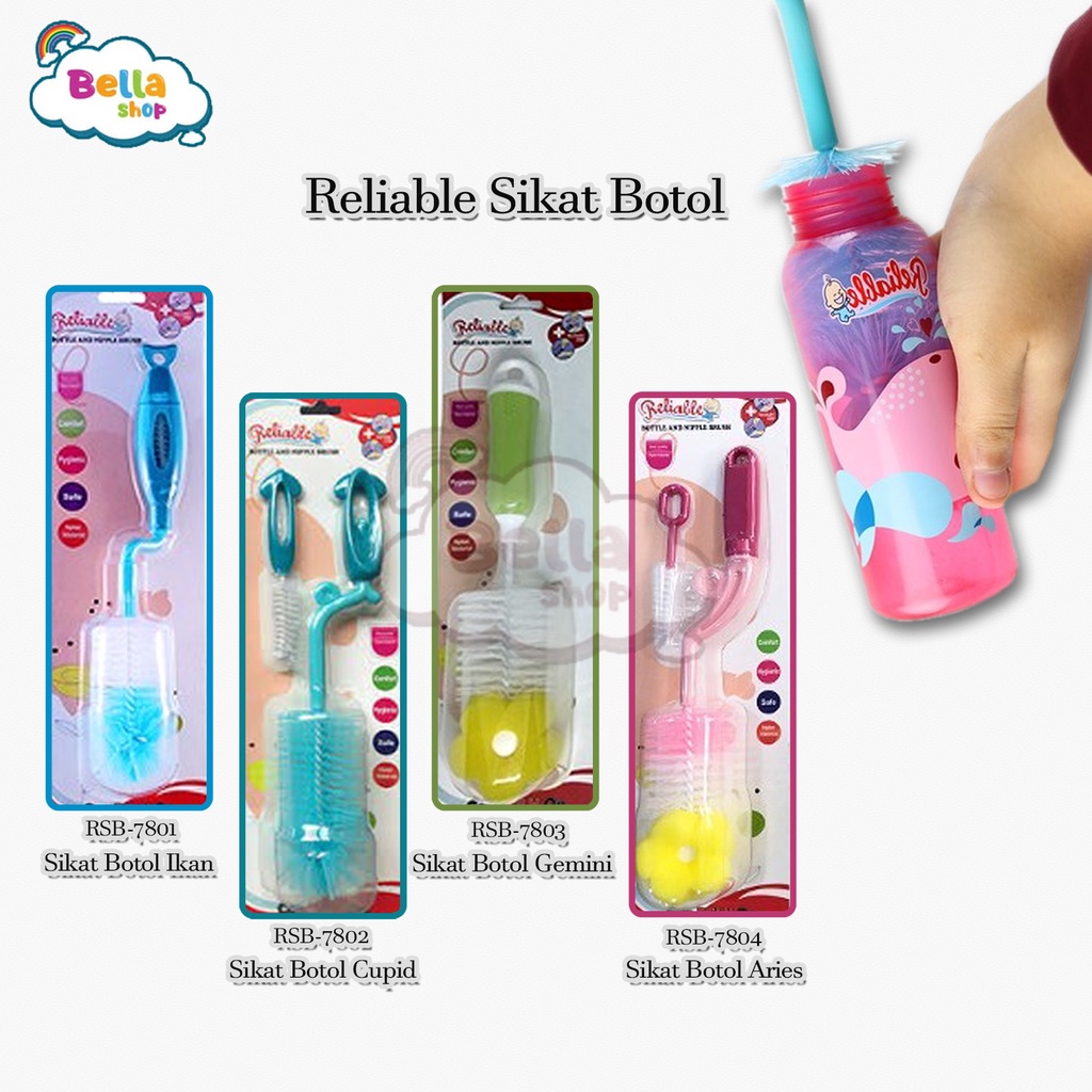 Reliable Sikat Botol Susu Bayi  2 in 1-BELLA SHOP