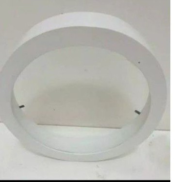 Frame Mahar Bulat Putih Transparan Akrilik 30 cm