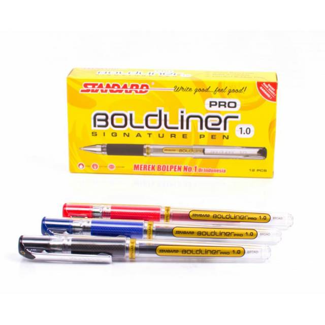 

Pulpen STANDARD Boldliner Pro 1.0 mm | Signature Pen Satuan 1 pcs
