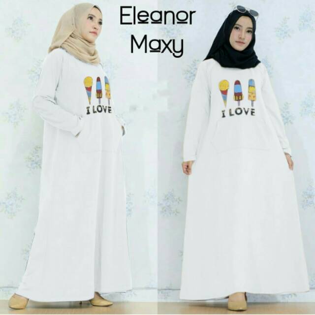 JC IO Ready eleanor maxi / GAMIS WANITA KEKINIAN (ADA 4 WARNA)