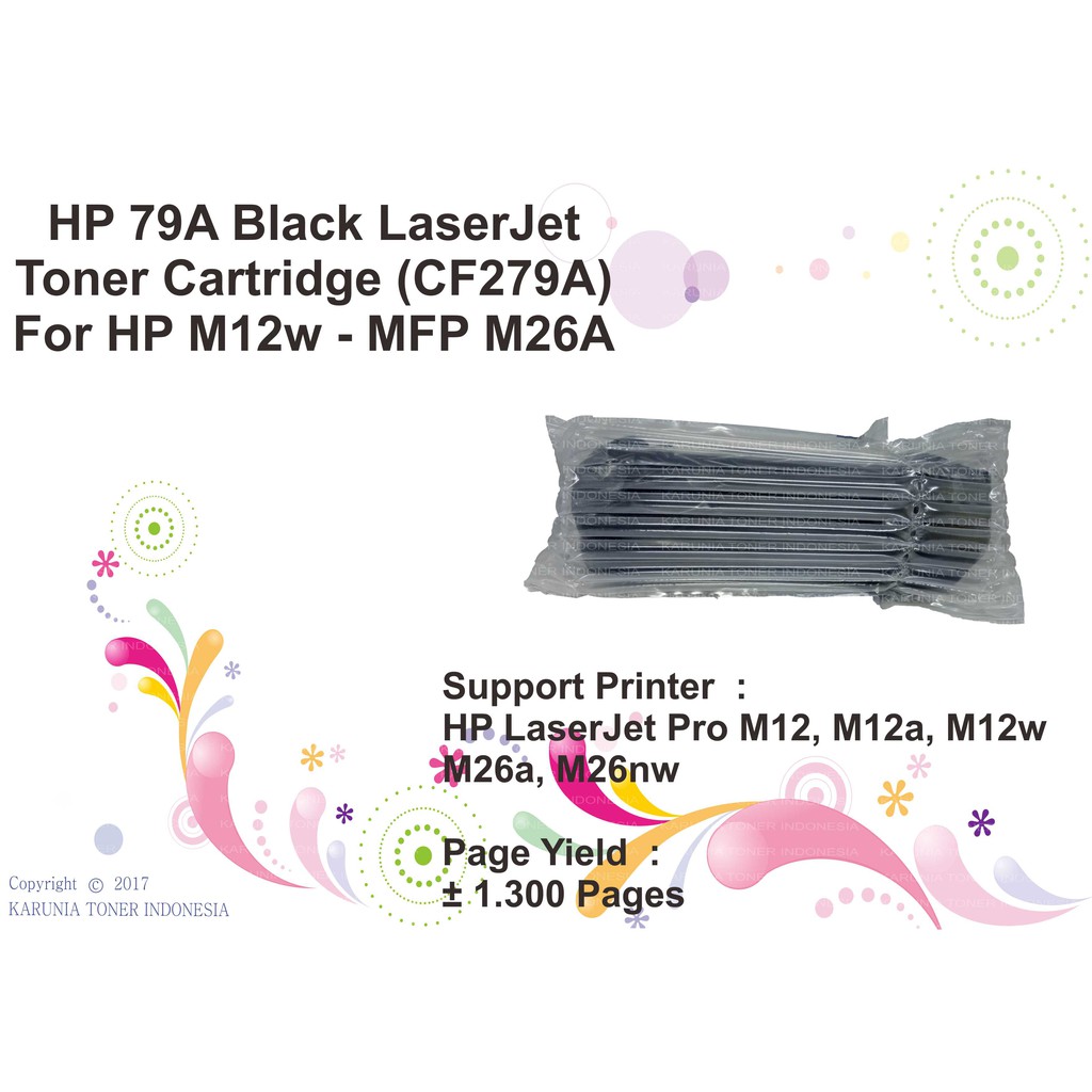 HP 79A Black LaserJet Toner Cartridge (CF279A) For HP M12w - MFP M26A