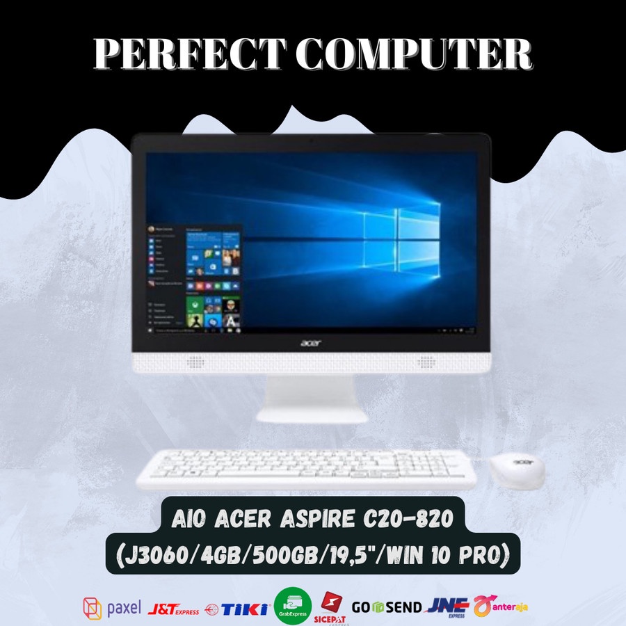 PC AIO ACER ASPIRE C20-820 (J3060/4GB/500GB/19,5"/WIN 10 PRO)