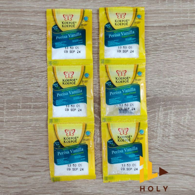 [3 sachet] Koepoe Koepoe Perisa Vanilla Sachet 2gr / Perisa Vanilli