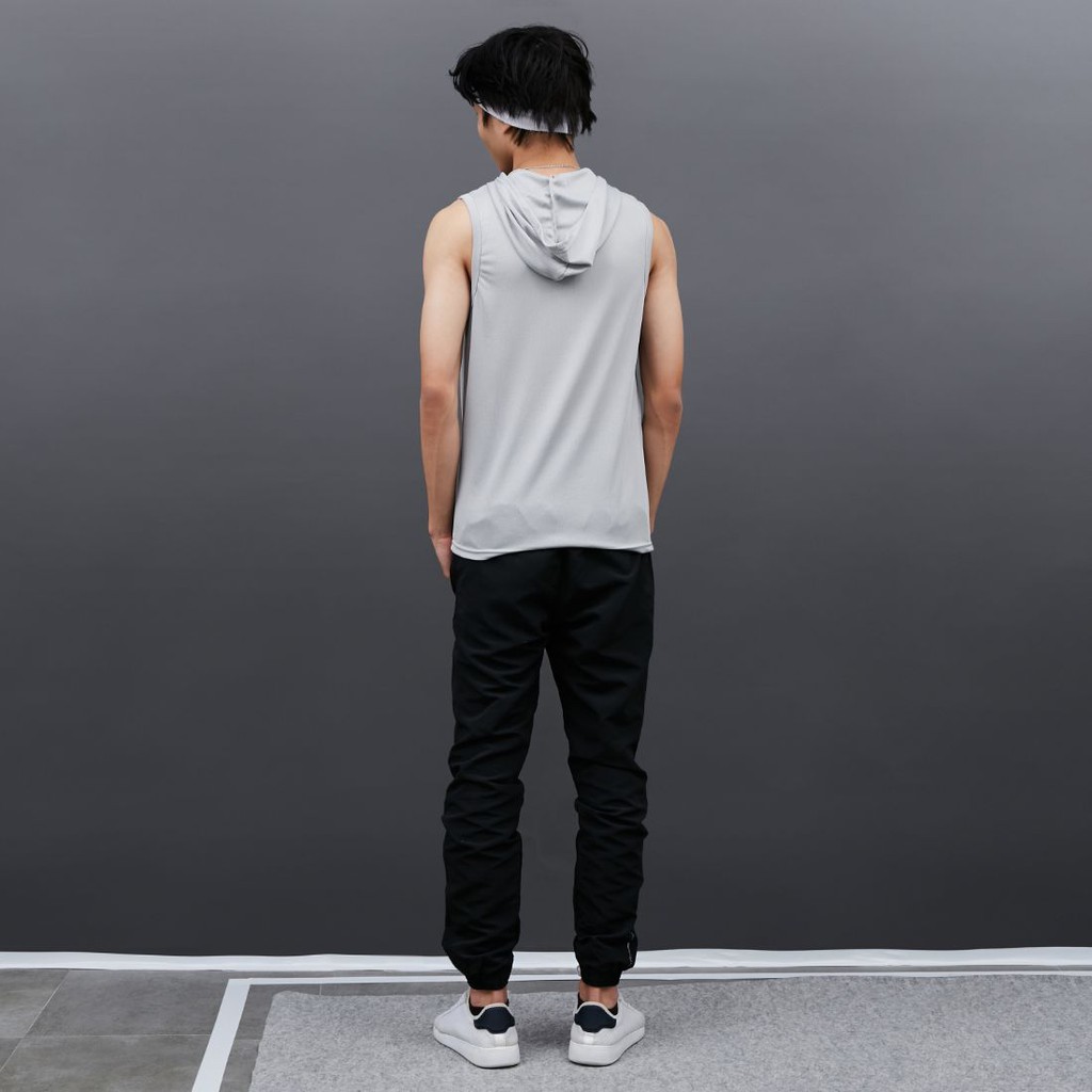 DONSON Sportswear Hoodie Singlet Sleeveless Tank Top Pause Grey