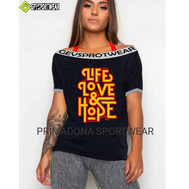 BAJU SENAM ATASAN GEVSPORTWEAR T-SHIRT SABRINA HOPE