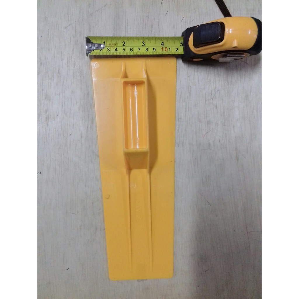 Raskam PVC/Sendok Semen Plastik/Roskam PVC/Trowel Plaster Plester TEBAL-KUNING