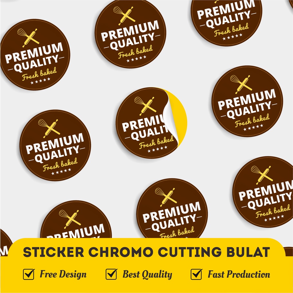 

CETAK STIKER CHROMO / LABEL BULAT LABEL NAMA LABEL MAKANAN TOPLES KEMASAN BOTOL MINUMAN CUSTOM CHROMO