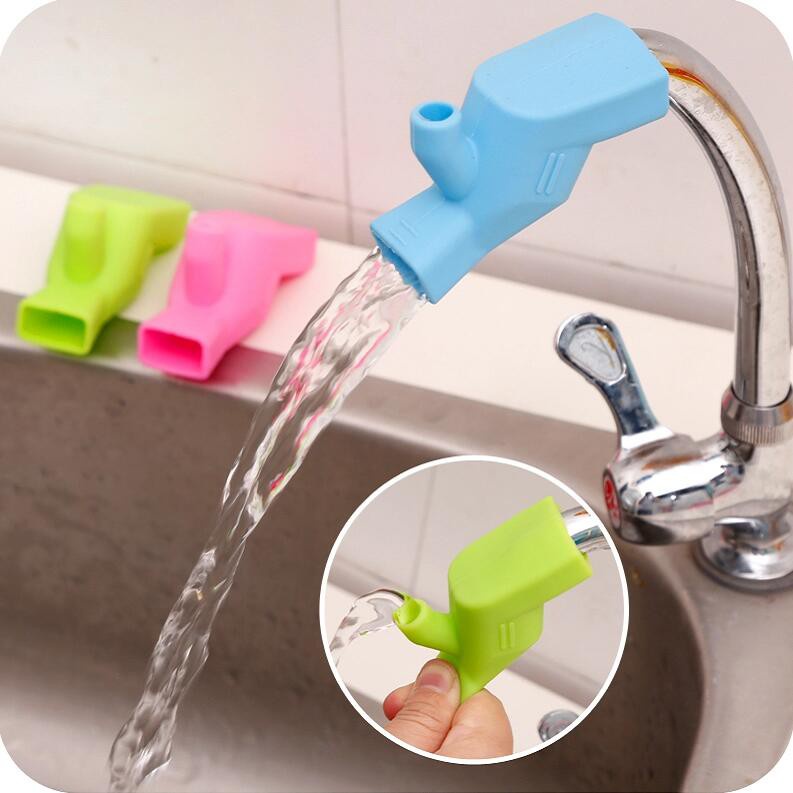 Sambungan Kran Air Silikon Keran Wastafel Faucet Extender