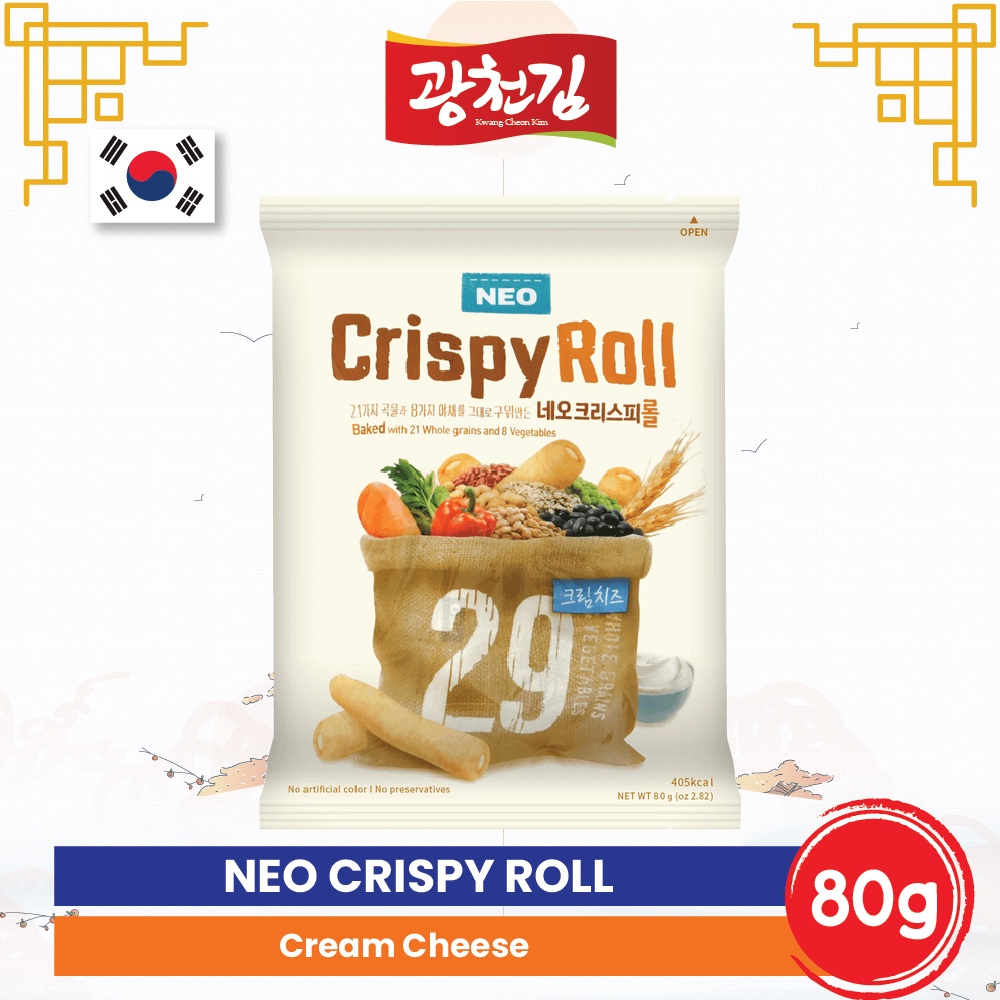 

KC. Neo Crispy Roll Cream Cheese 80gr - Korea Healthy Snack