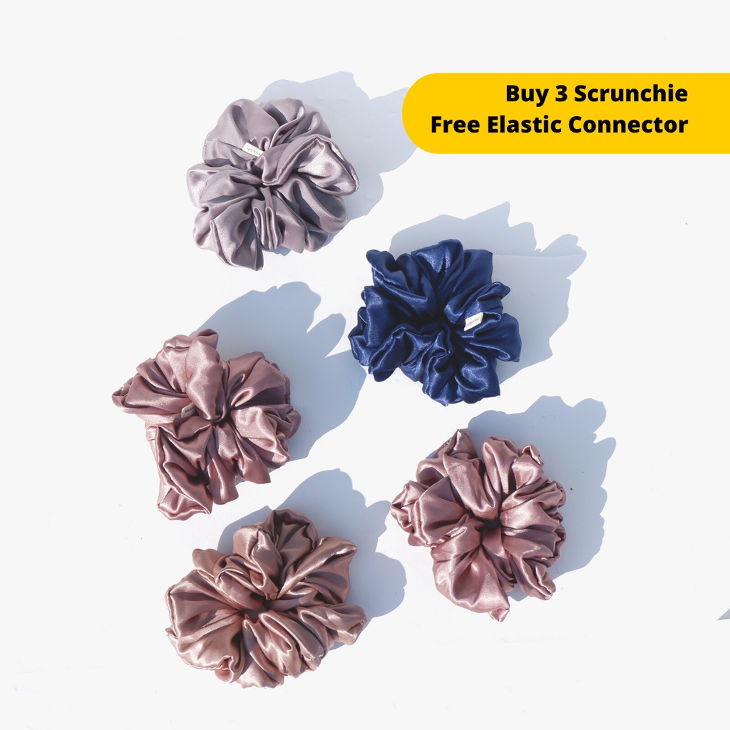 Musha Premium Satin Scrunchie | Ikat Rambut / Karet Rambut