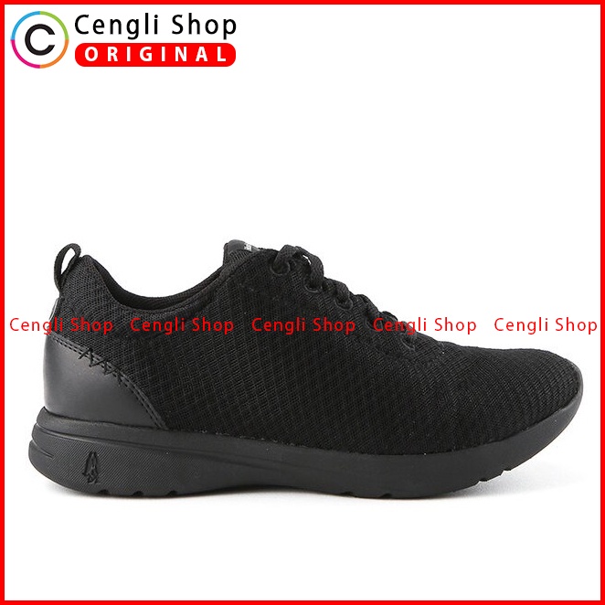 SEPATU SNEAKER WANITA HUSH PUPPIES ORIGINAL CASUAL BRANDED BLACK HW72