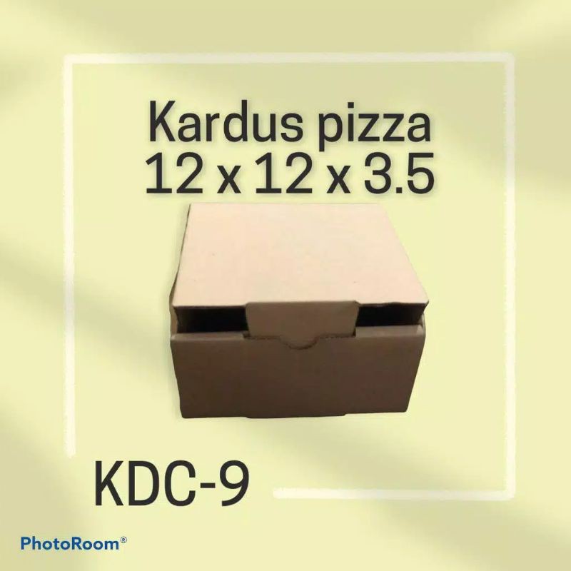 

KARDUS/BOX PIZZA UK 12X12X3.5 CM POLOS BARU