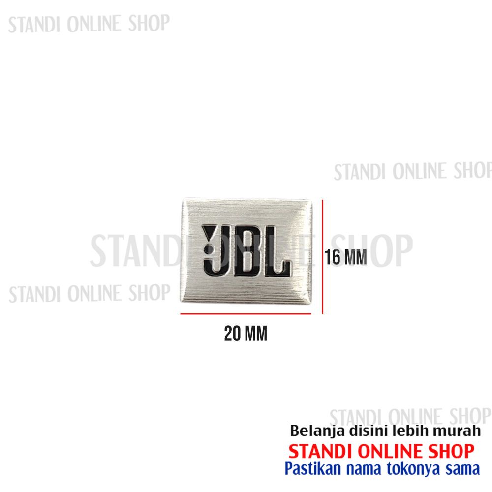 Emblem Aluminium Sticker Decals 3D Logo JBL Silver Audio Speaker