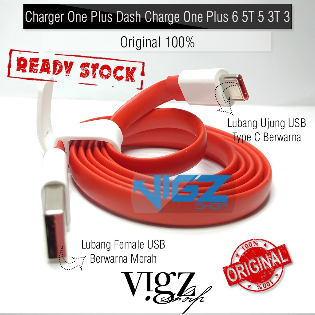 Kabel Data OnePlus Type C USB Type C Support Dash Charge Original 100%