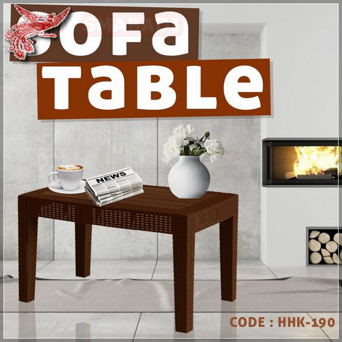 COD - MEJA SOFA TABLE RATTAN Ringan Kuat Kokoh Olymplast Coffee Table Rattan Knock Down (OST-R) -