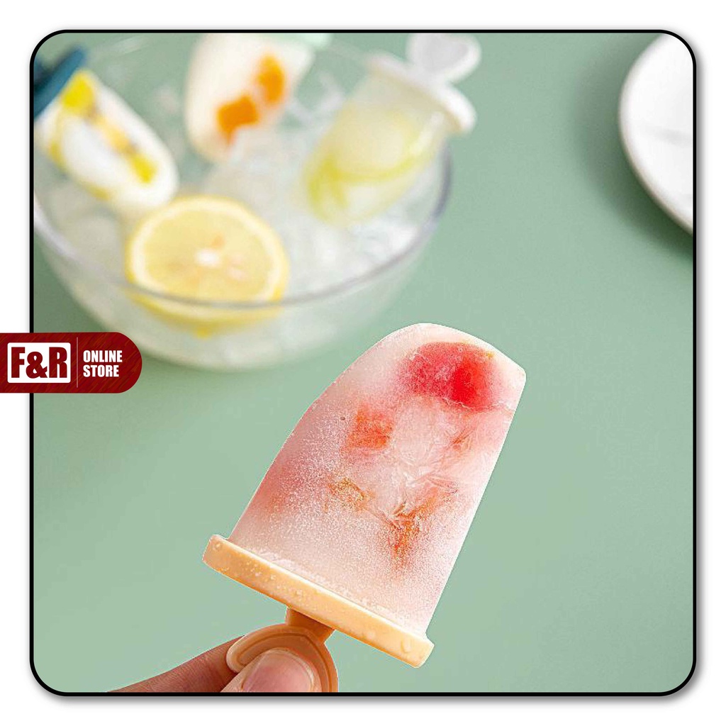 Tempat Cetakan Es Krim Cetakan Es Loly Cetakan Es Cream Cetakan Es Loli Cetakan Es Batu Murah Lucu Alat DIY K8 Kompartemen