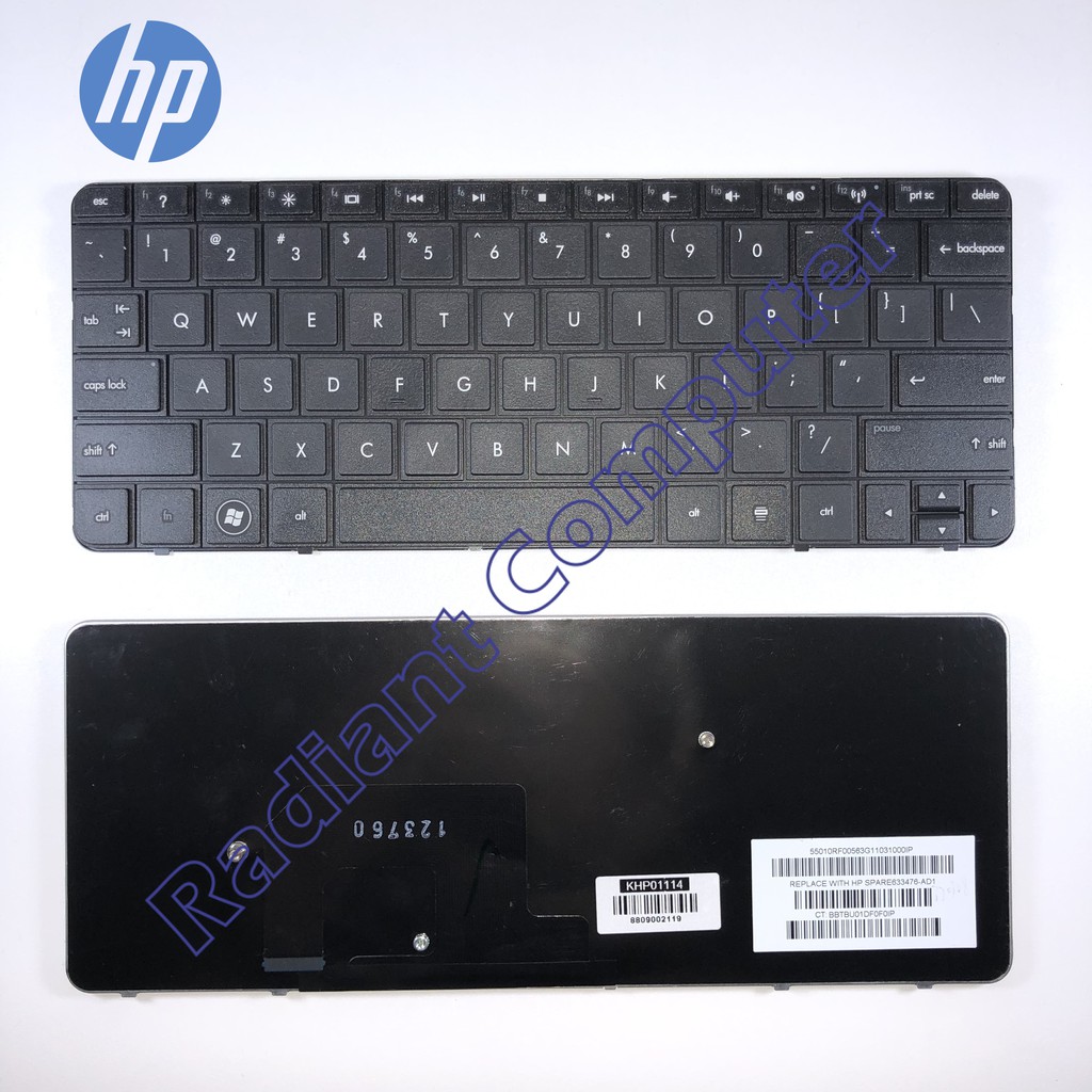 Keyboard HP Mini 1103 110-3500 110-3600 210-2000 210-3000 CQ10-600