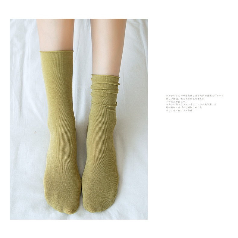 Ennwen KK65 Kaos Kaki Panjang Wanita Japanese Candy Colorful Season Women-8