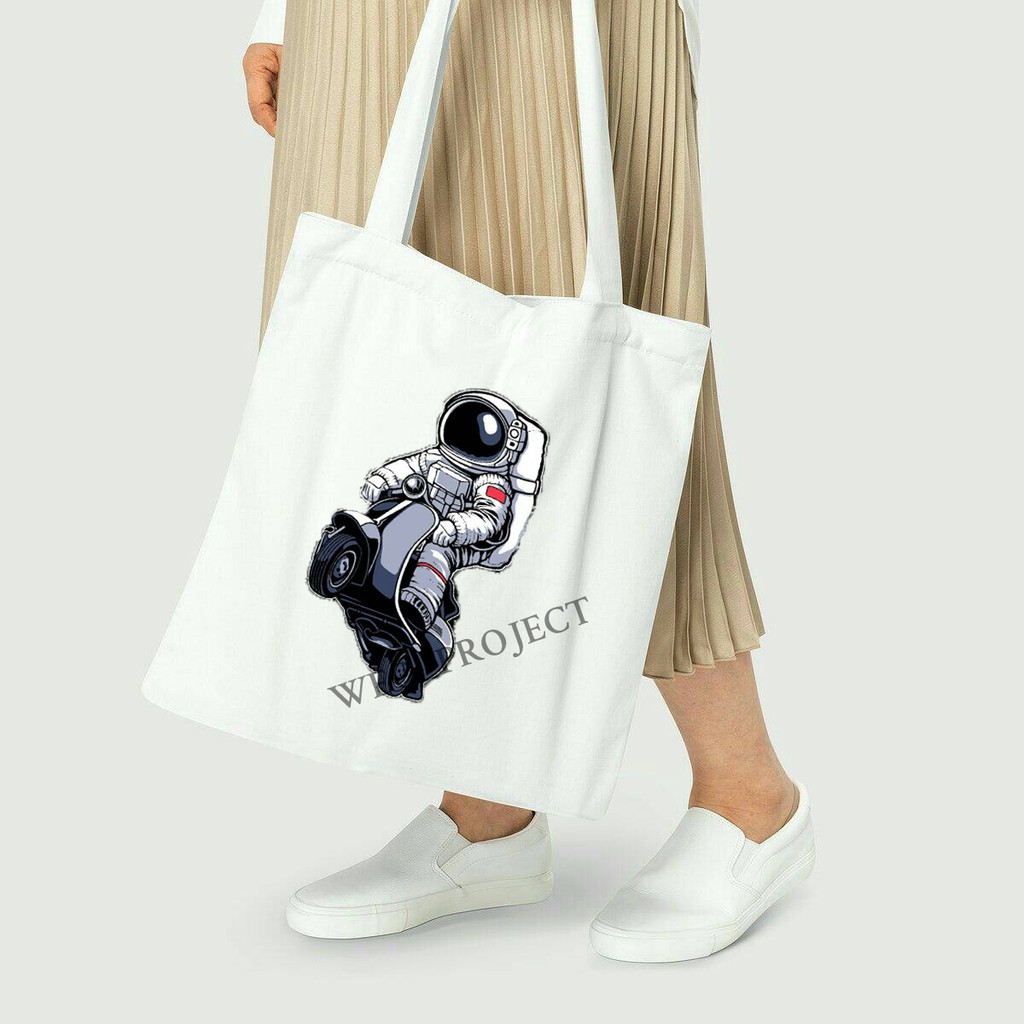 TOTE BAG KANVAS MURAH / TOTE BAG WANITA / TOTE BAG MOTIF ASTRONOT PART 2