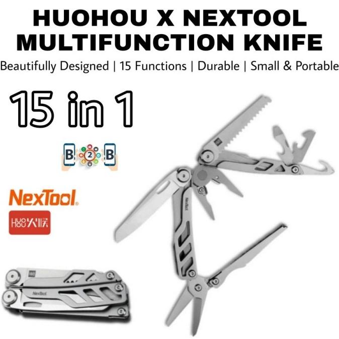 Nextool X Huohou Multifunction Knife 15In1 - Pisau Lipat