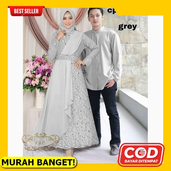 Baju Couple Lebaran 2022 Family Couple Gamis Syari Couple Pasangan Keluarga Terbaru Cowok Cewek Polo