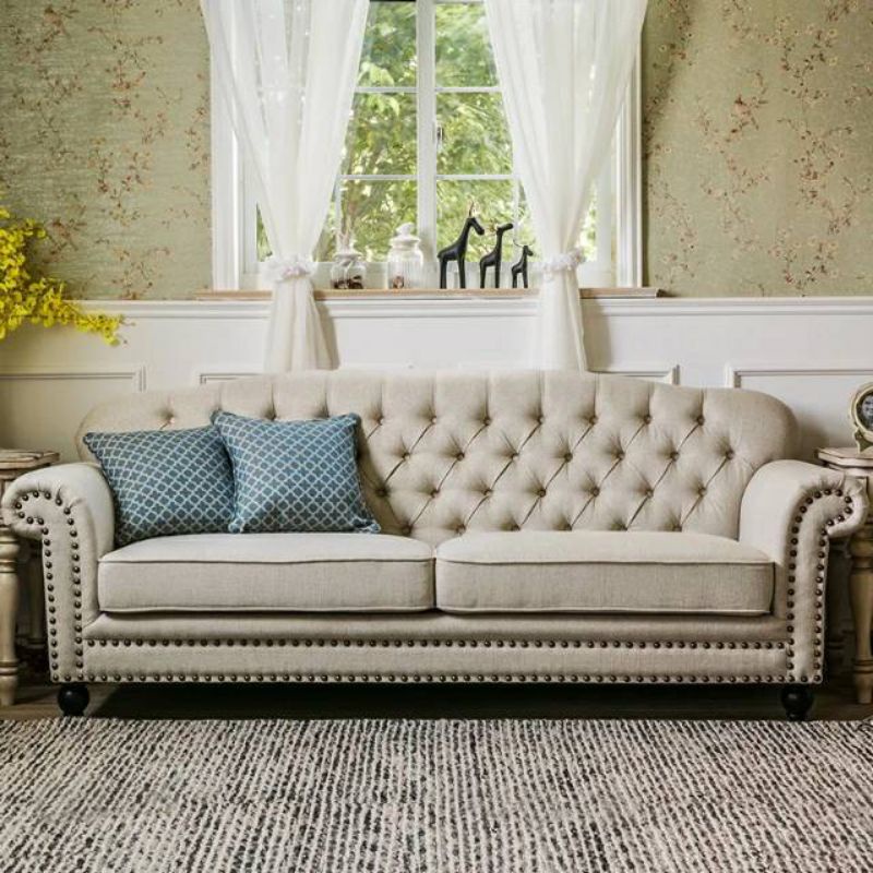 Sofa Chesterfield Single Sofa Tamu Minimalis Sofa Kayu Jati