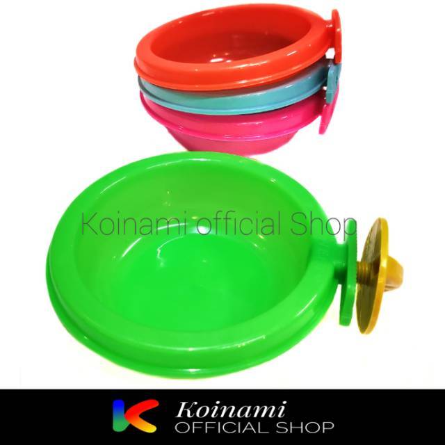 Tempat makan gantung single / pet feeder / pet bowl kucing kelinci burung