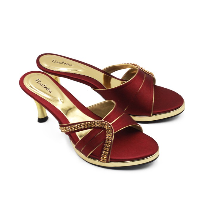 Regina Footwear BEATRICE Sandal High Heel Wanita MD 705 Red